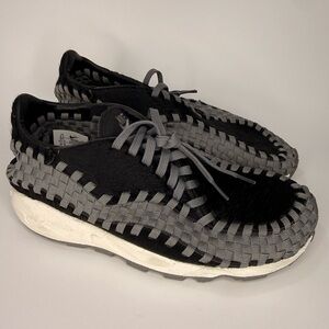Nike Air Footscape Woven Women's Size 8.5 Black Smoke Gray FB1959 001 Sneakers